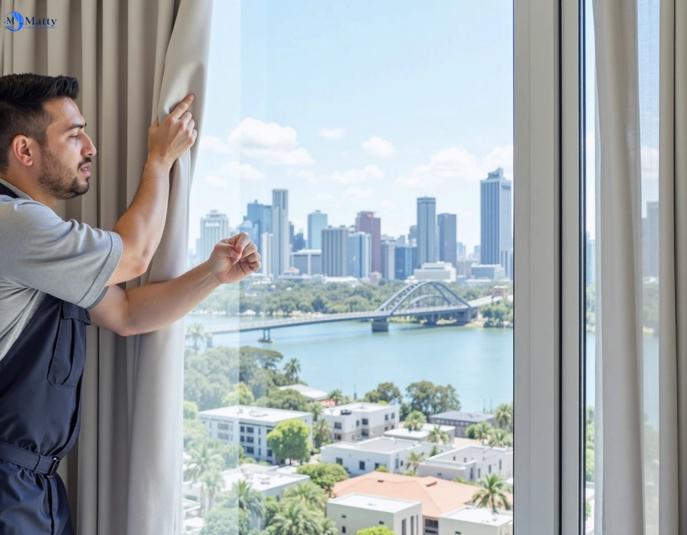 Professional curtain steam cleaning service pentland-hills-vic QLD by Matty Curtain Cleaning